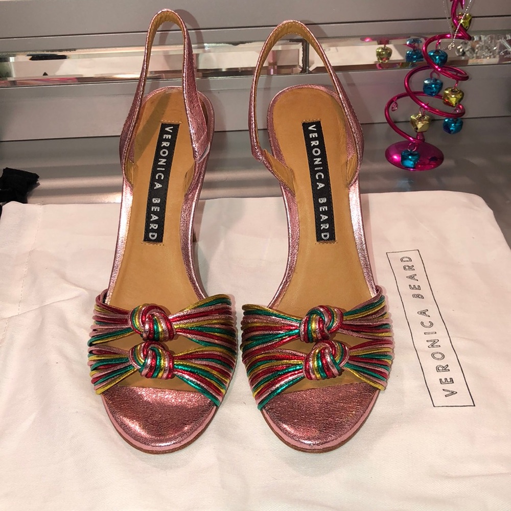 Veronica Beard High heels rose gold size 5.5.y